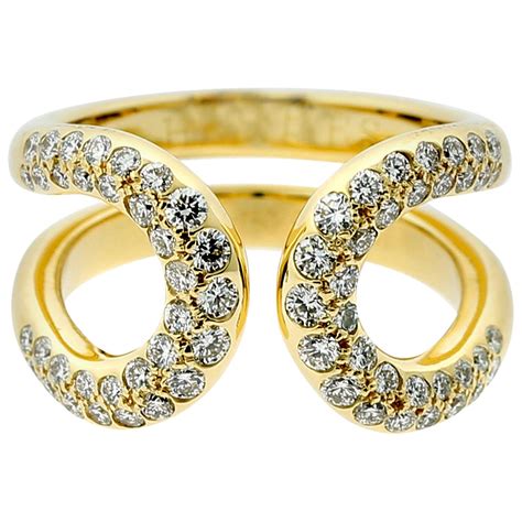 hermes ring gold and white|hermes gold rings for sale.